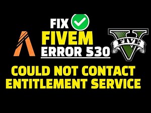 Fivem Error Could Not Contact Entitlement Service ? FIX ✅