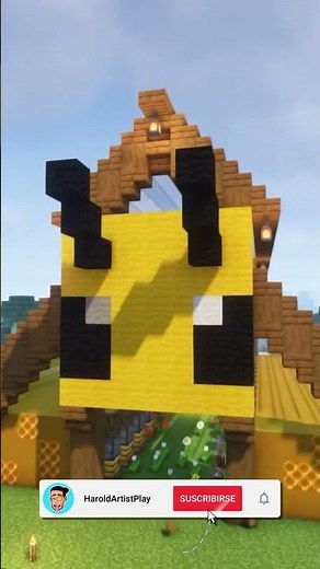 HAGO UNA GRANJA DE MIEL Y PANAL DE ABEJAS DECORADA EN MINECRAFT | HaroldArtistPlay