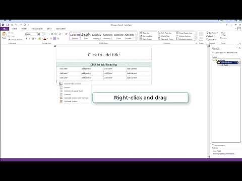 InfoPath Add Sections to a form