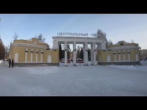 [4K] Novosibirsk - Winter Central Park - Russia