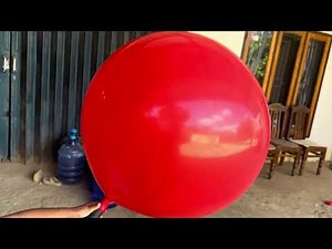 Super jumbo rocket balloon slow motion