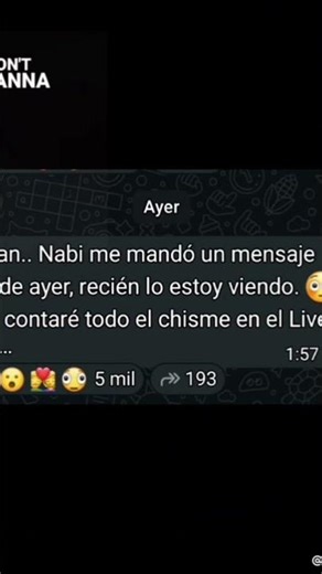 recién me enteroo