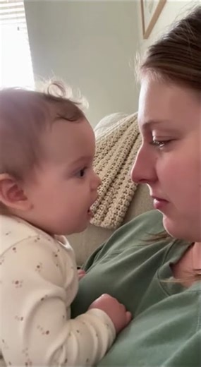 Serious Baby Talk! 🗣️👶 #wholesome #funny #BabyBabble #MotherUnplugged #MommyAndMe #PreciousMoment