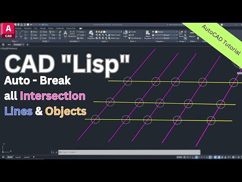 Automatically Break Intersection Lines & Objects with CAD Lisp