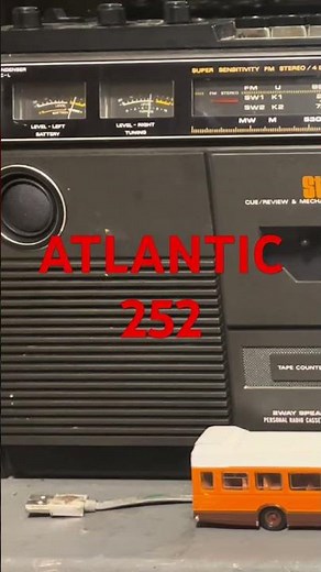 Atlantic 252 test transmission 1989 replayed by weekend music radio on shortwave #radio #longwave