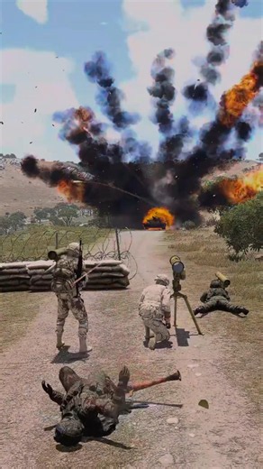 On the hill, chaos ensued 🪦🥀 | #arma3 #shorts #army #military #news