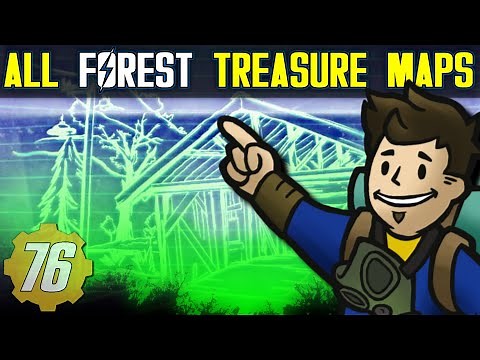 ALL FOREST Treasure Map Locations Guide - Fallout 76