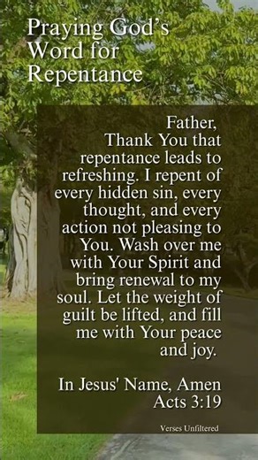 Daily Prayer | Times of Refreshing-Acts3:19 #scripture #dailyprayer #bible