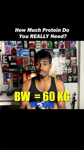 How Much Protein Do You Need Daily for Muscle Gain Beginner Protein Intake Explained Clearly #gym