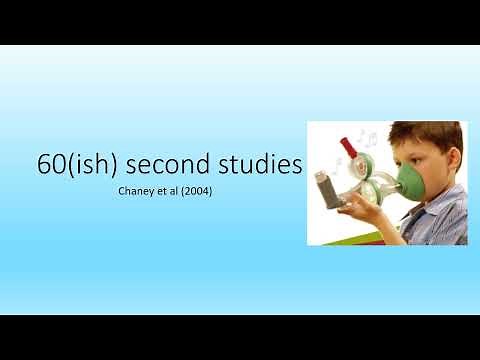 60 (ish) Second Studies - Chaney et al (2004) - OCR A Level Psychology Component 2 Revision