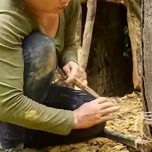 1.1K views | Follow the process of building a concealed shelter deep in the woods for maximum protection and stealth. | KLife | Facebook