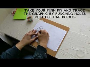 Making a Victorian style pin-prick card