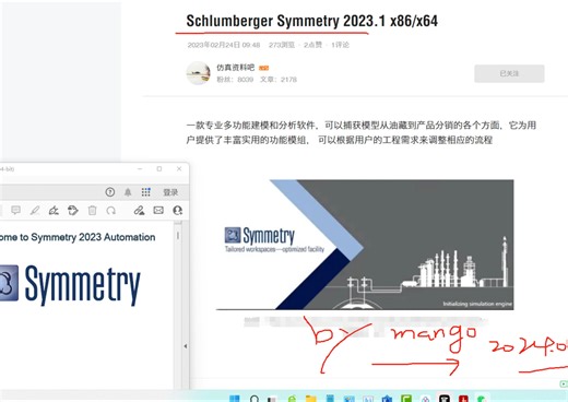 Schlumberger Symmetry 2023专业的石油 化工火炬等分析软件（可以出Visio PFD 、P&ID)最新版展示
