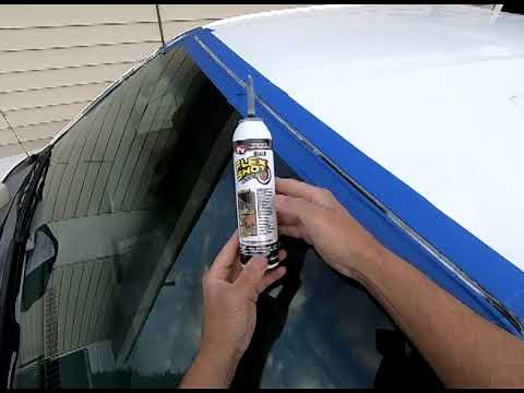 How to repair a leaking windshield on truck when it rains