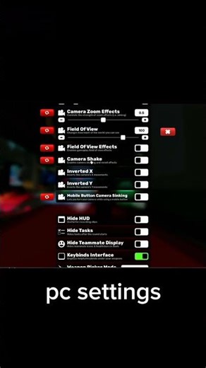 crosshair setting for mobile and PC##roblox