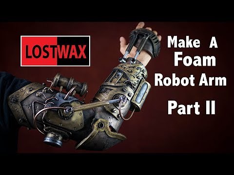 How to make a steampunk gauntlet from foam PART 2. DIY cosplay robot arm