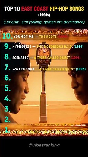 The TOP 10 EAST COAST HIP HOP SONGS of the 1990s Every Fan Should Know