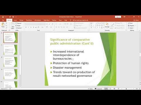 Lecture 01-Comparative Public Administration