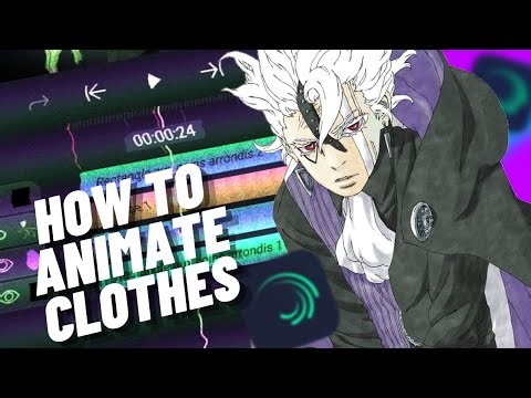 HOW TO ANIMATE CLOTHES (with alight motion)