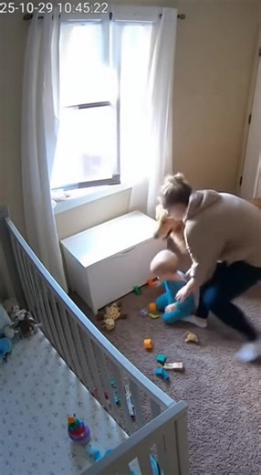 A curious baby in a onesie climbs dangerously close to an open window when the family dog heroically grabs the baby and pulls them back to safety. The relieved mom rushes in moments later to find her baby safe on the floor. | Lucky 777 Casino