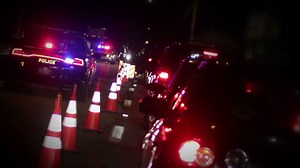 Dui Sobriety Checkpoint  At Night Stock Footage SBV-300231150 - Storyblocks