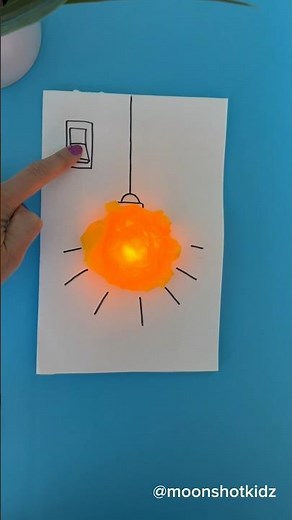 DIY interactive lightbulb 💡 card. Easy paper electronics project for beginners.