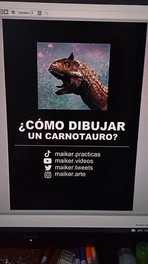 Cómo dibujar un carnotaurus? #dinosaurios #aprendeadibujar #artedigital #mundojurasico #aprendeentiktok #ilustración #carnotauro