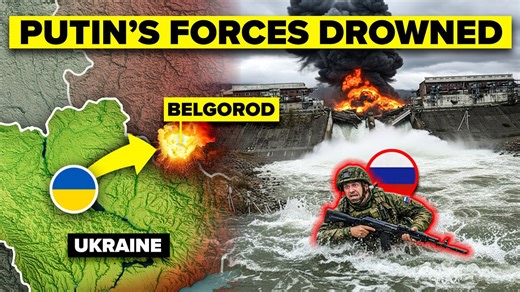 Ukraine’s WATER TRAP... Russian Soldiers SWEPT AWAY by Dam Strike