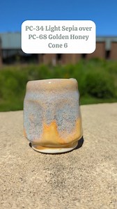 Layering with PC-68 Golden Honey. _ Tag us in your favorite layering combination! #howiamaco _ #amaco #potterschoice #ceramics #pottery #glazelayering #amacobrent #potterschoiceglazes #potterschoicelayering #potterswheel #amacobrentglaze | AMACO - American Art Clay Company