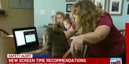 New screen time recommendations