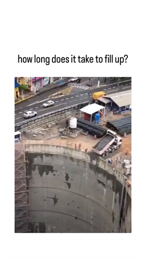 NON FUNNY 😁 on Instagram: "- The post features a 17-second drone video revealing a vertiginous, 80-meter-deep cylindrical excavation pit amid bustling Jakarta streets, underscoring the raw scale of high-rise foundation work in a sinking megacity. - Indonesian replies convey collective amazement and unease, with phrases like “so deep, damn” and “scary to watch” capturing the pit’s imposing presence and evoking discussions on urban engineering risks. - Filling such a pit typically demands 1-3 mon