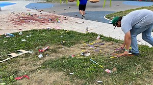 Firework vandalism destroys dozens of Des Moines parks