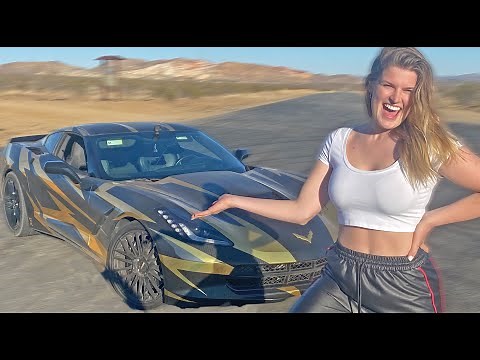 Letting my girlfriend DRIFT my manual SUPER CAR