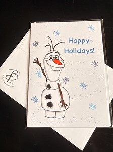 Winter Snowman Holiday Card - Etsy