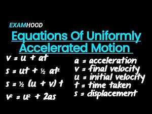 Introduction to Equations of Uniformly Accelerated Motion | SS1 Physics