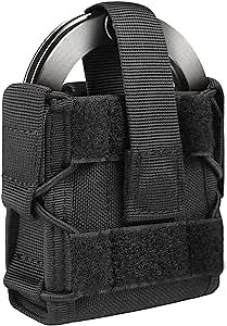 Tactical Handcuff Pouch, Open-Top MOLLE Handcuff Holster, Fits ASP, Hinged, Chain, Rigid, High-Speed Gear Handcuffs, Law Enforcement Cuff Holder, Compatible with Various Tactical Belts