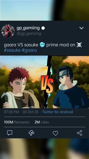 Gaara vs Sasuke: PRIME MOD ON! The ULTIMATE Sand vs Sharingan Showdown ☠️ | Naruto Ninja Storm