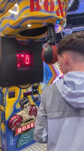 Boxing Machine Fun: See the Score Challenge!