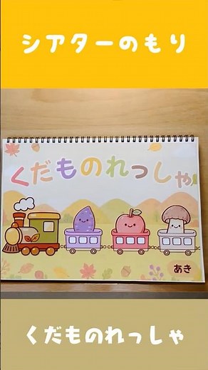 「くだもの列車」果物を乗せて出発！スケッチブックシアター
