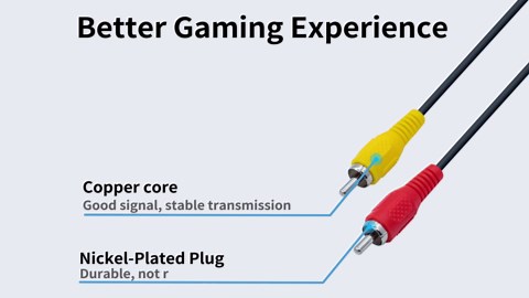 Audio Video AV Cable Lead TV Cord for Original Nintendo NES