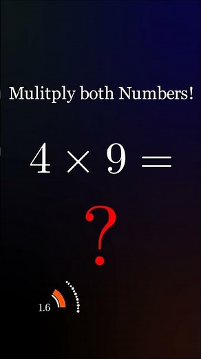 Multiplication 4 times 9