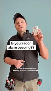 How to stop your radon alarm from beeping