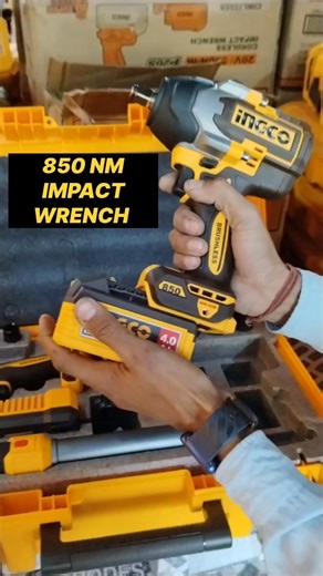 Ingco 850Nm Cordless Impact WrenchCIWLI2085 #shorts #ytshorts #shortsfeed#viral#ingco