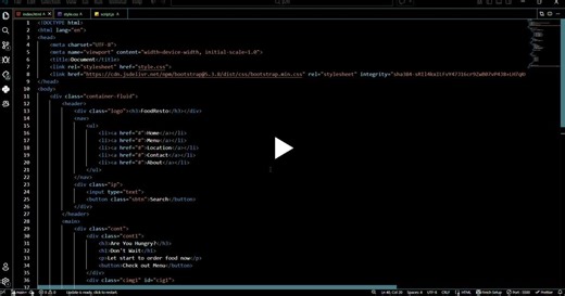 Good Afternoon. I try to create a basic level restaurant landing page using html, css, javascript, bootstrap(basic). | Aftab Shaik