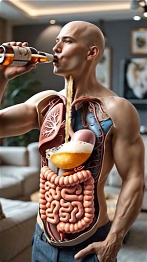 Inside the Human Body 🍺 | Cinematic 3D Beer Digestion & Organ Impact | Anatomy Lab 3D