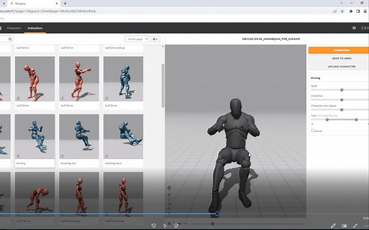 2023最新UE4【5】虚幻汽车载具pawn设置第三集，靠近载具按键上下车，设置行驶状态，有干货！白嫖Adobe官方动画骨骼网站，Mixamo导入UE方式！！