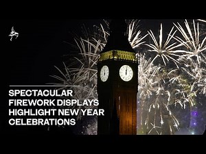 Spectacular firework displays highlight new year celebrations