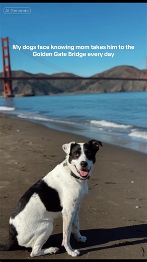 His backyard is everyone else’s dream destination 🌁🌉 #rescuedog #goldengatebridge #sanfrancisco #spoileddog #CapCut