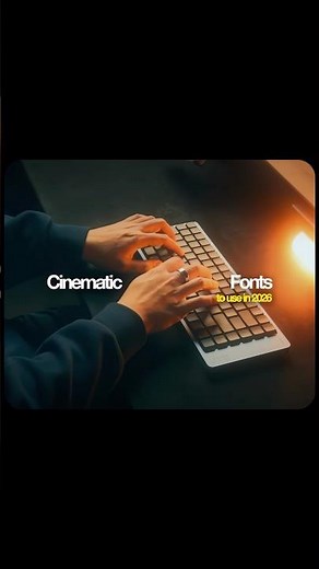 Cinematic fonts to use in 2026 ✨ #filmmaking #cinematography #editing #design #font #tips
