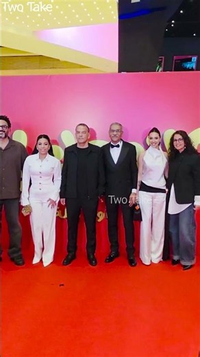 Aya Samaha, Donia Sami, and Sayed Ragab celebrate the film "Kalam Ala Eh" in the presence of Akra...